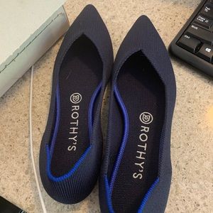 Navy Rothy’s Pointed Toe